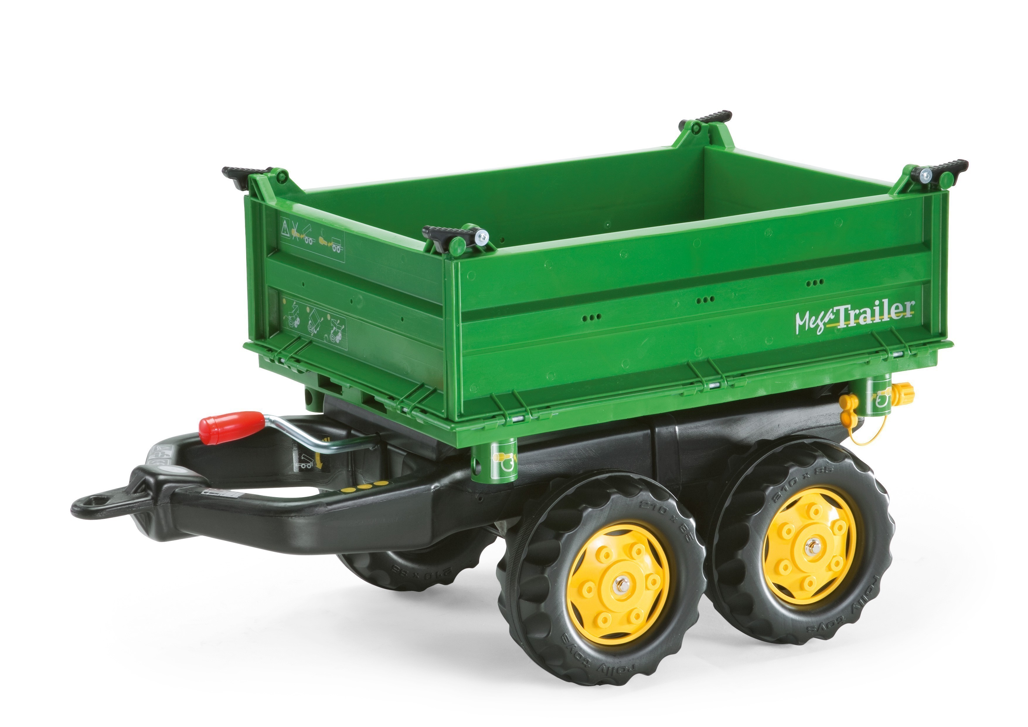 Anhänger für Tretfahrzeug rolly Mega Trailer John Deere-grün