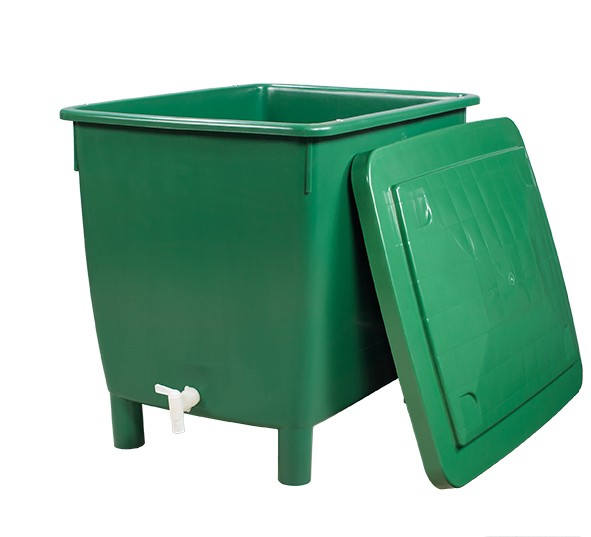 Garantia Regentonne eckig 210 Liter grün