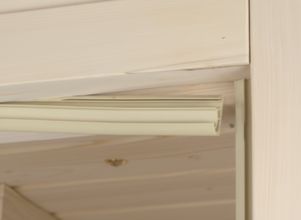 Türdichtungsprofil beige für Glastür / Holztür