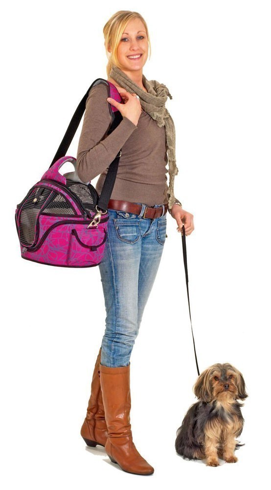 Tragetasche Karlie Shopper De Luxe Nylon schwarz Gr.M 48x40x38cm