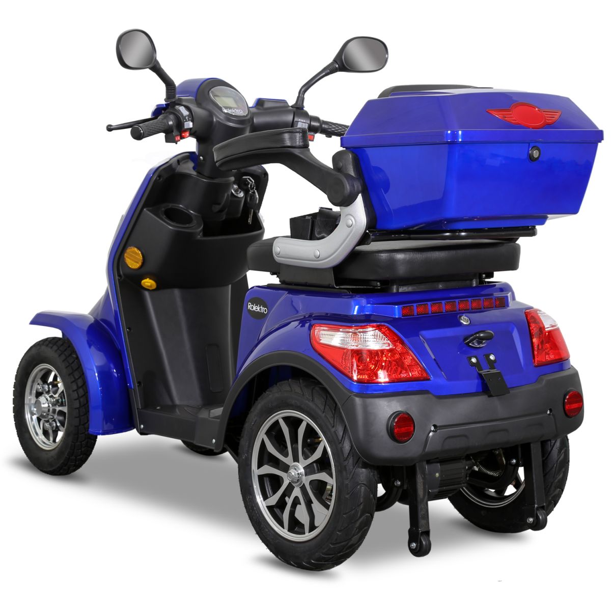 Seniorenmobil Elektromobil Elektroroller Rolektro Quad 25BG blau
