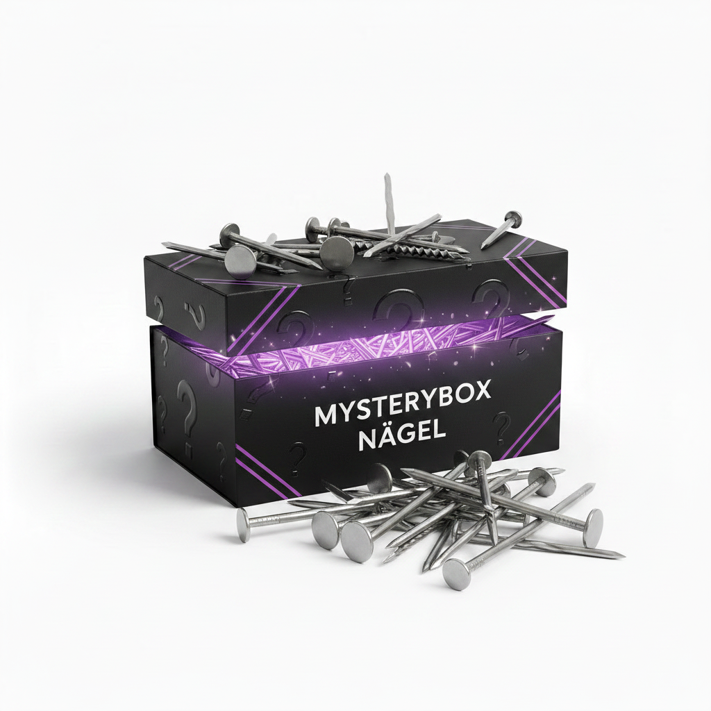 Mysterybox Nägel – Drahtstifte & Stahlnägel im Wert von ca. 200 €