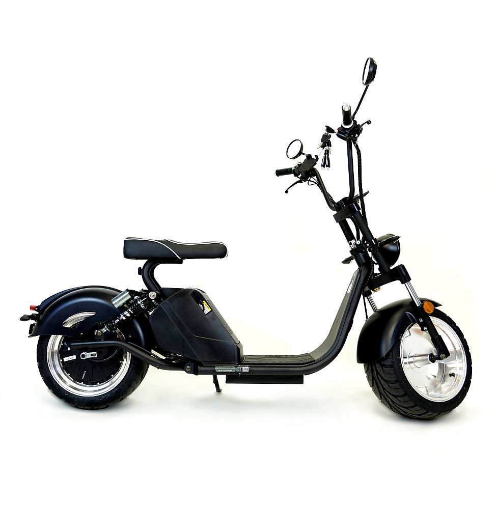 Elektromoped E-Roller City Chopper C25-45 schwarz Strassenzulassung