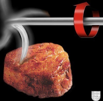 Wendehaken / Wendeklaue mit Edelstahlgriff für Rechtshänder L 50 cm