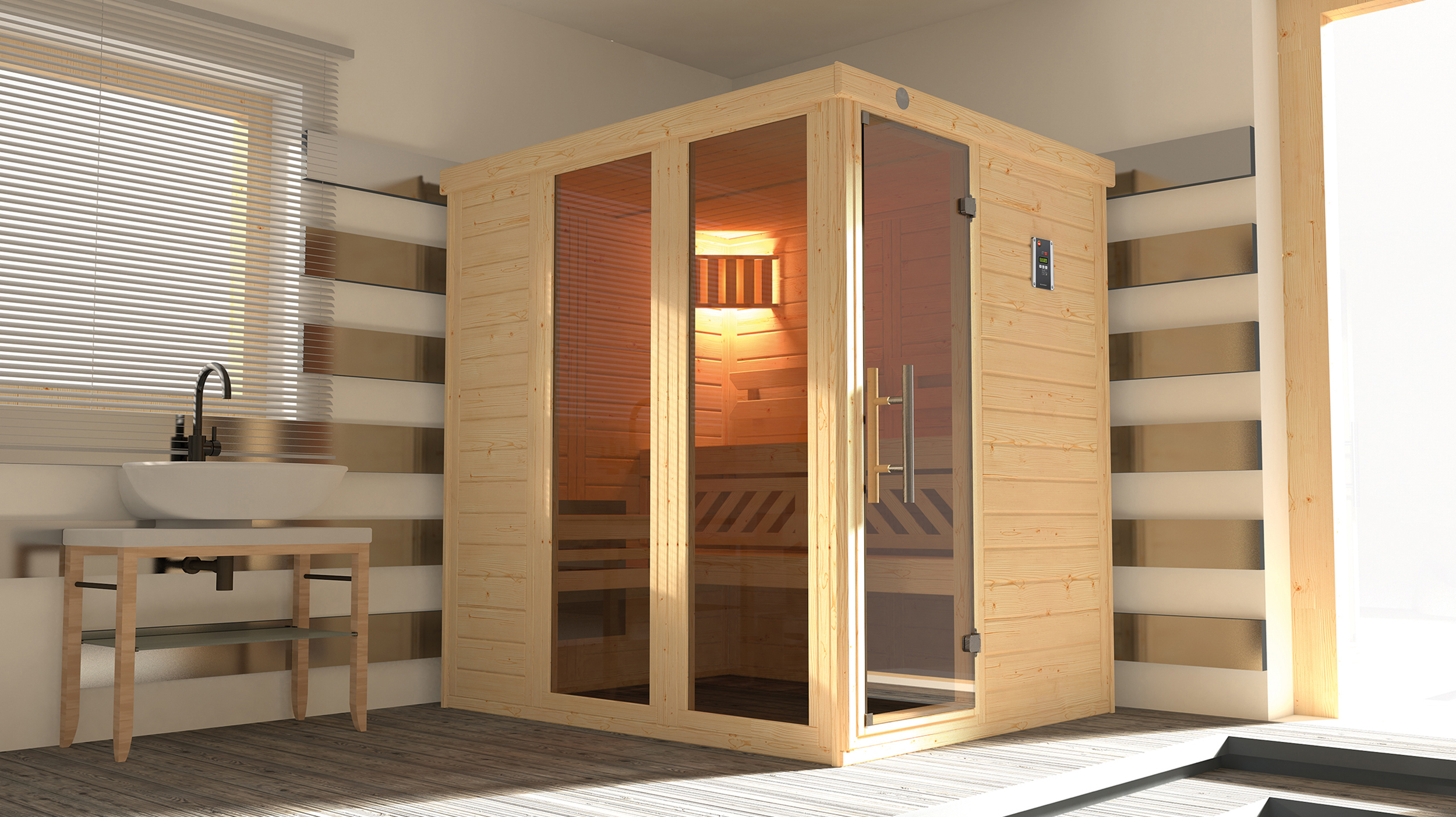 Weka Design Sauna KEMI PANORANA 1 OS 7,5