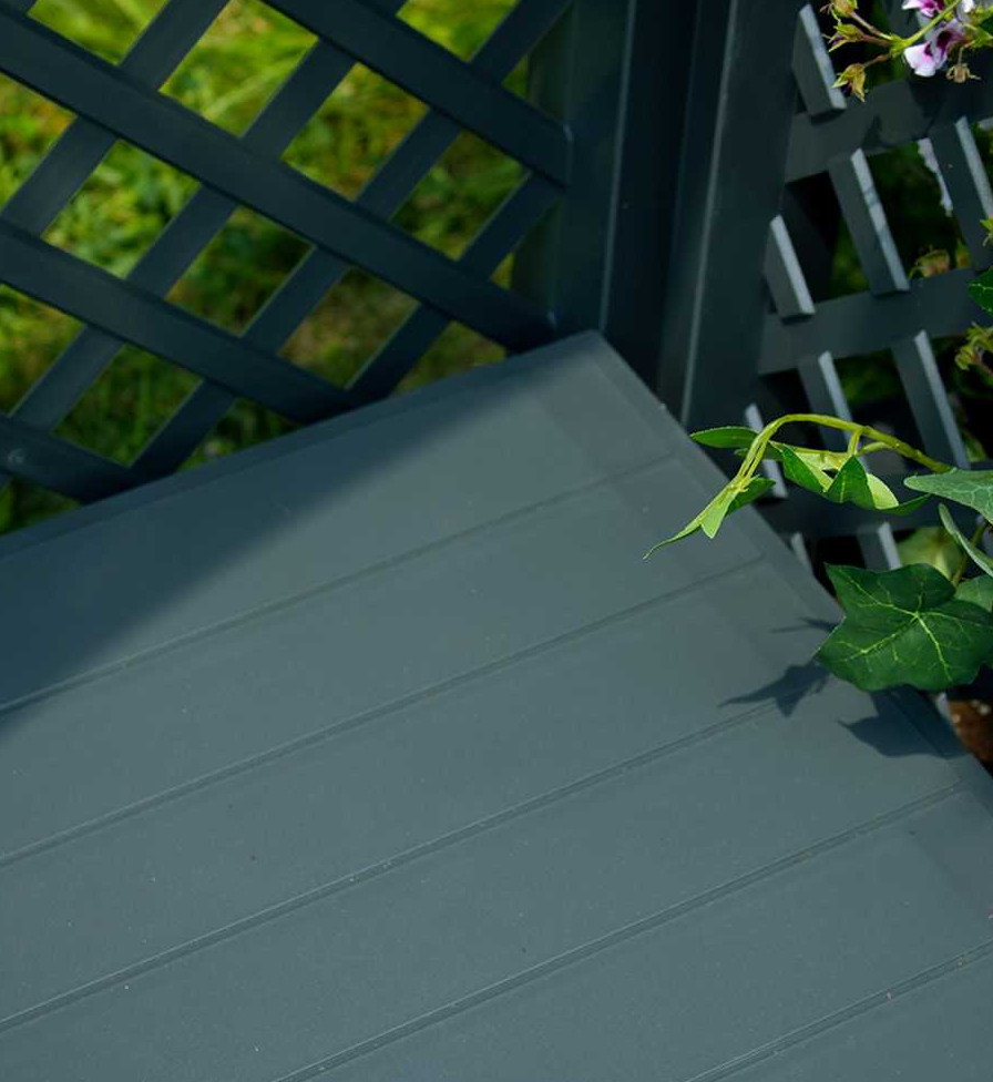KHW Gartenbank Amsterdam 174x49x207 cm anthrazit