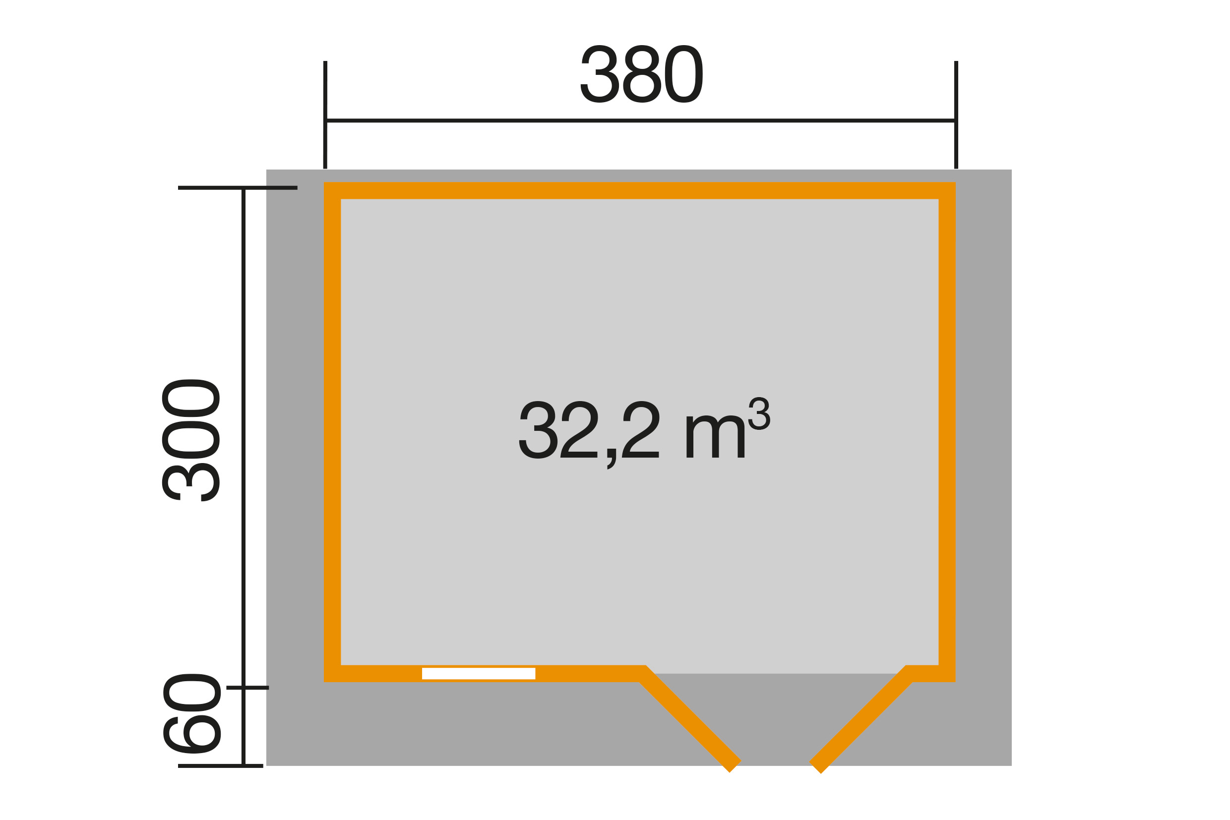 weka Gartenhaus 111 Gr.2, 28 mm, V60, DT, EF