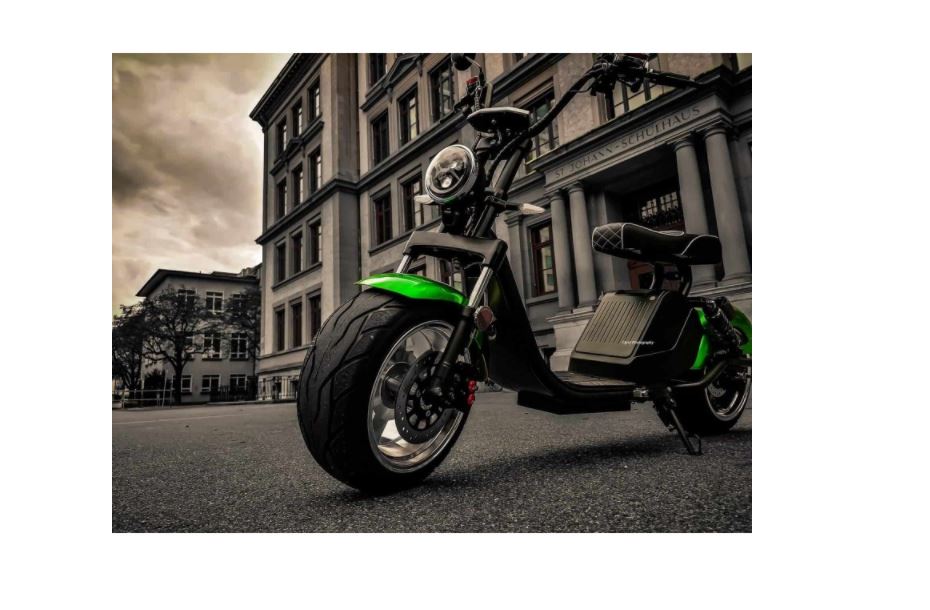 Chopper C25-45 Elektroroller, E-Roller 45Kmh sw-mattgrün