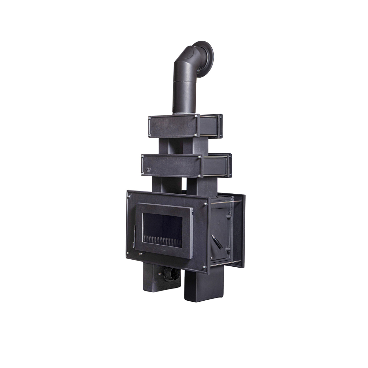 Globe Fire Atria Kaminofen raumluftunabhängig schwarz 9,1 kW