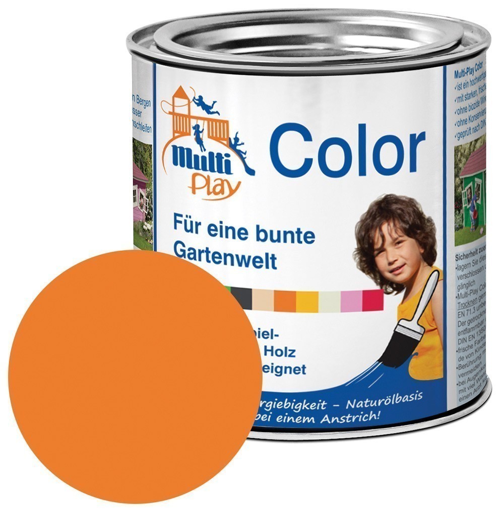 Multi-Play Color Naturöl Farbe / Holzschutzfarbe 375ml orange
