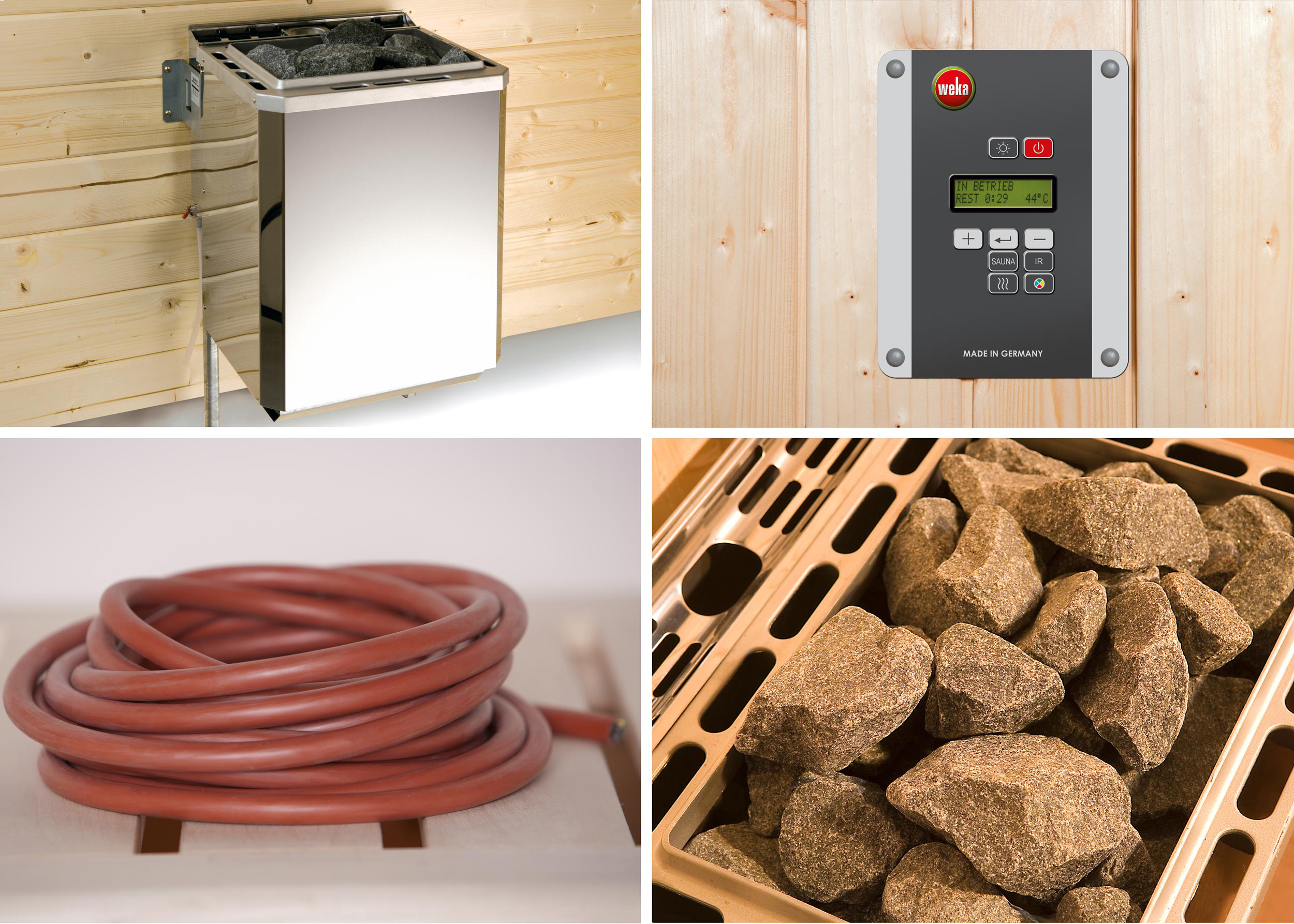Weka Sauna Varberg 4 GT Trend BioS 7,5kW weiß Weka Sauna Varberg 4 GT Trend BioS 7,5kW weiß