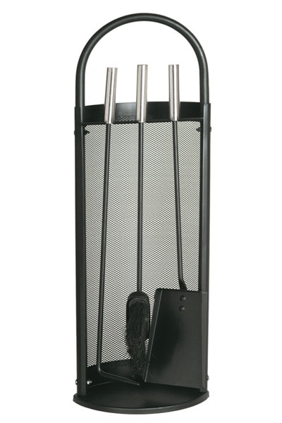 Kaminbesteck / Kamingarnitur Lienbacher schwarz Edelstahl 3tlg H 66cm