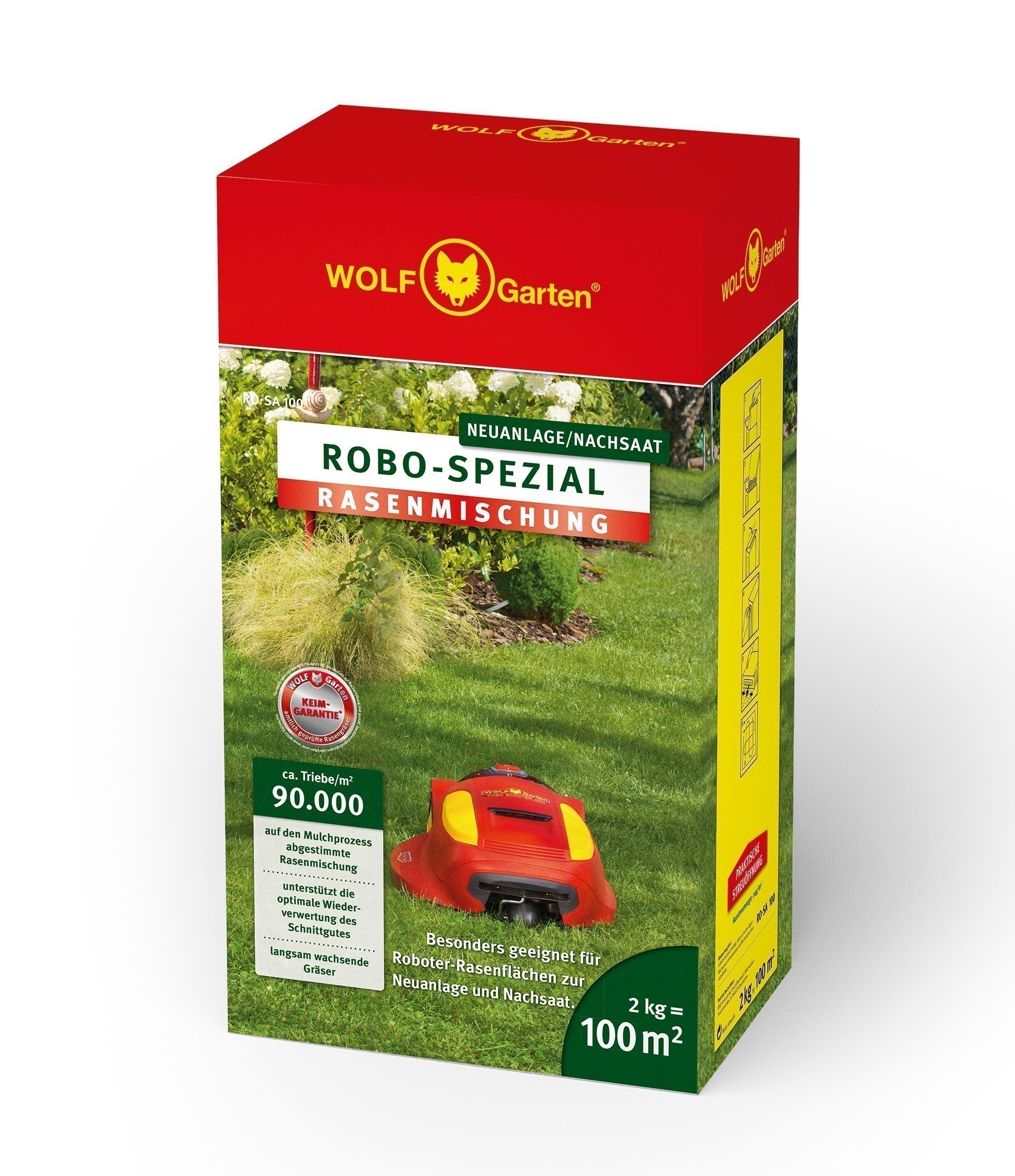 Wolf Garten Rasensamen Saatgut Robo Spezial RO-SA 100 für 100m²