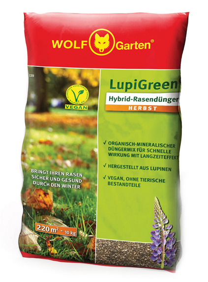 Wolf Garten LupiGreen® Hybrid Rasendünger Herbst LU-H 220