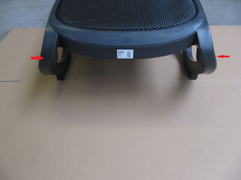 B-Ware Nardi Gartenliege / Sonnenliege Omega stapelbar anthrazit