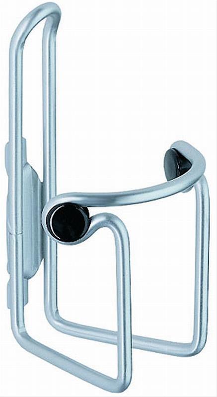 Flaschenhalter Point Alu mit Knopf silber