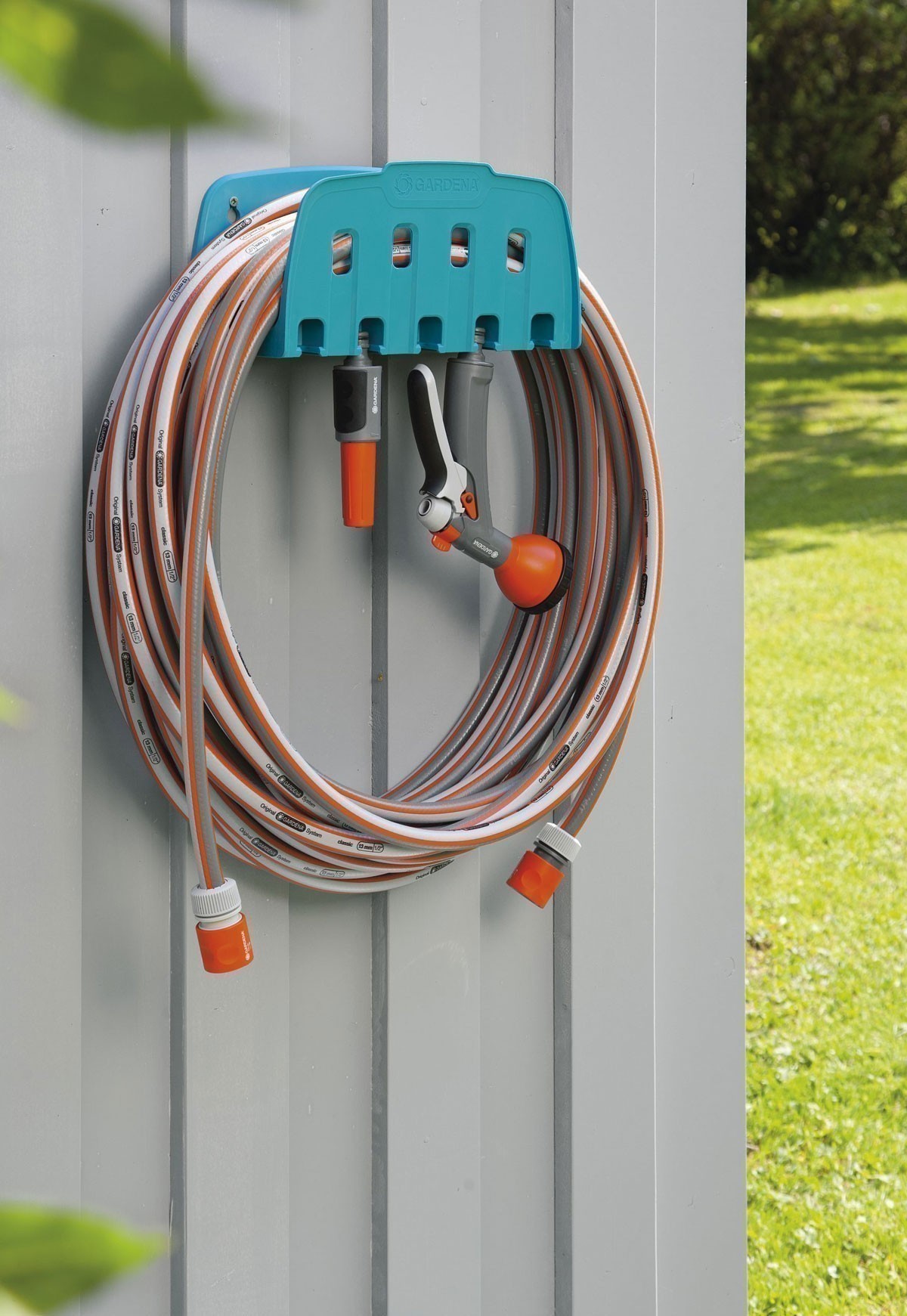 GARDENA Classic-Schlauch 1/2" 20m mit Wandhalter und Zubehör 18005-20