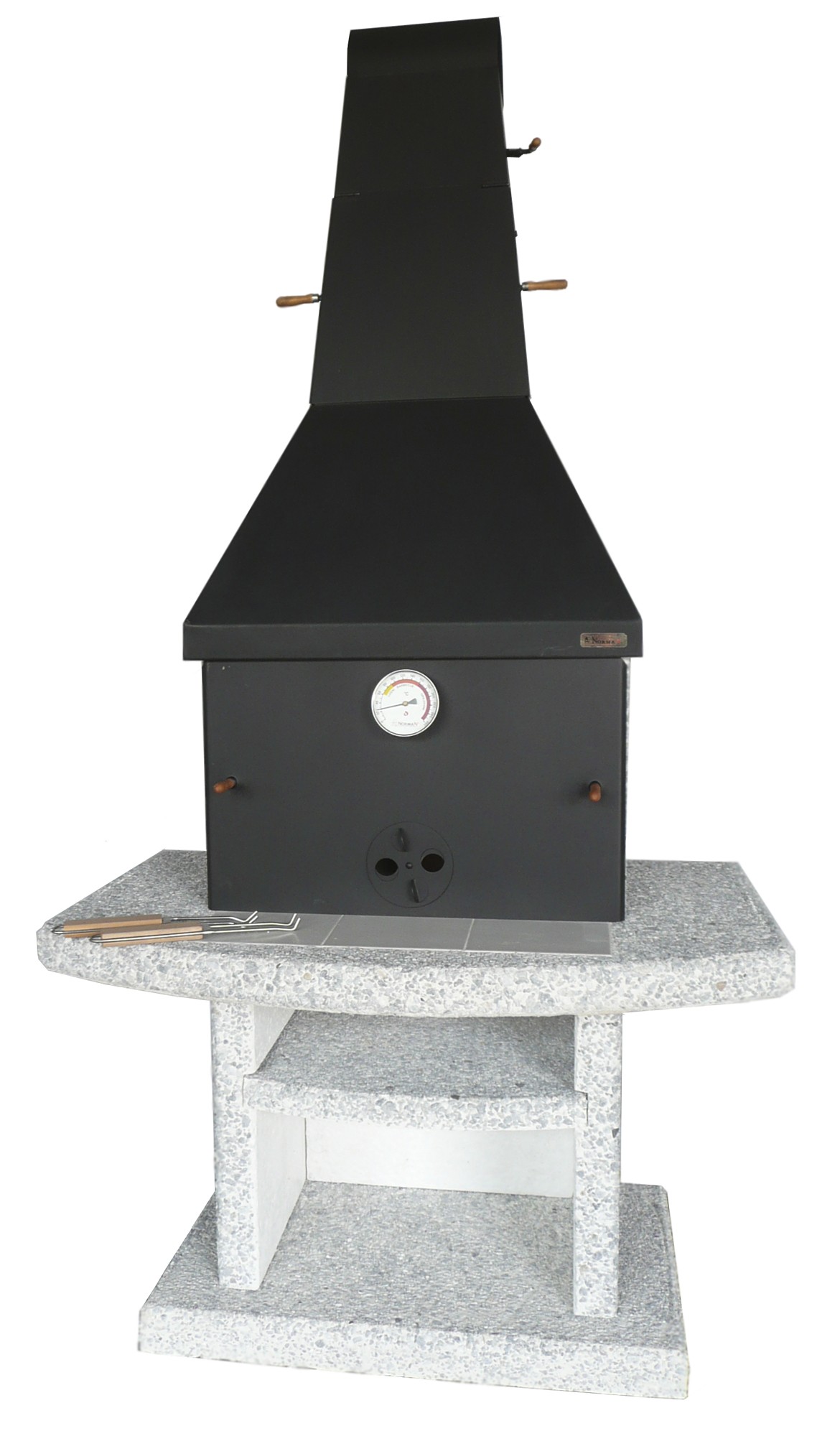 Wellfire Gartenkamin / Grillkamin Toskana Quatro Stahl 216x110x73cm bei