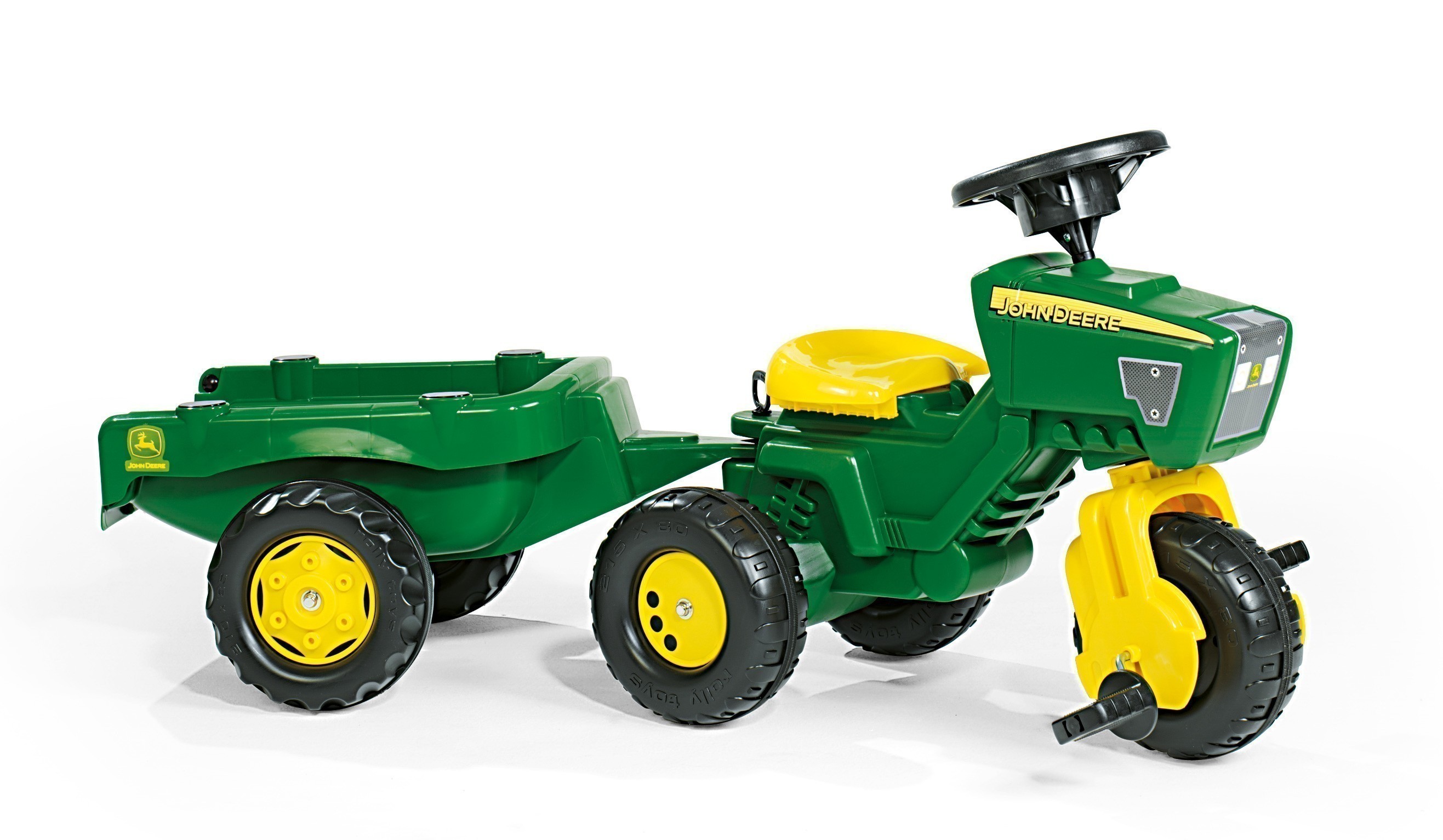 Trettraktor Rolly Trac John Deere mit Anhänger - Rolly Toys