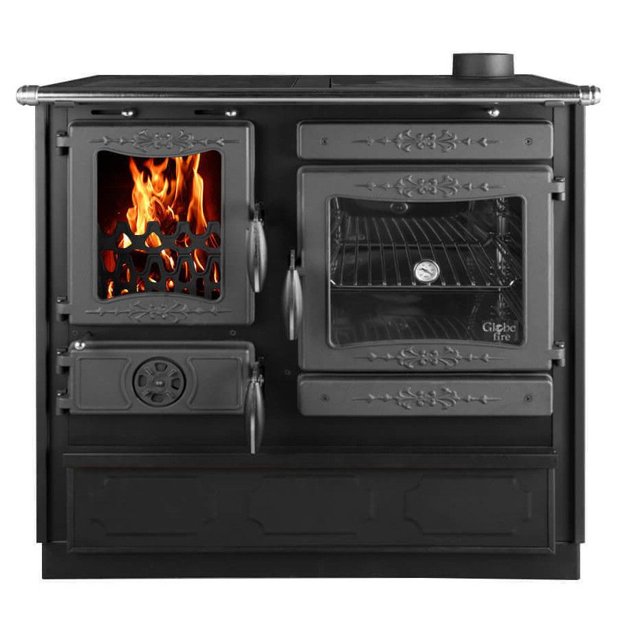 Globe-fire Küchenherd Guss Alhena schwarz rechts