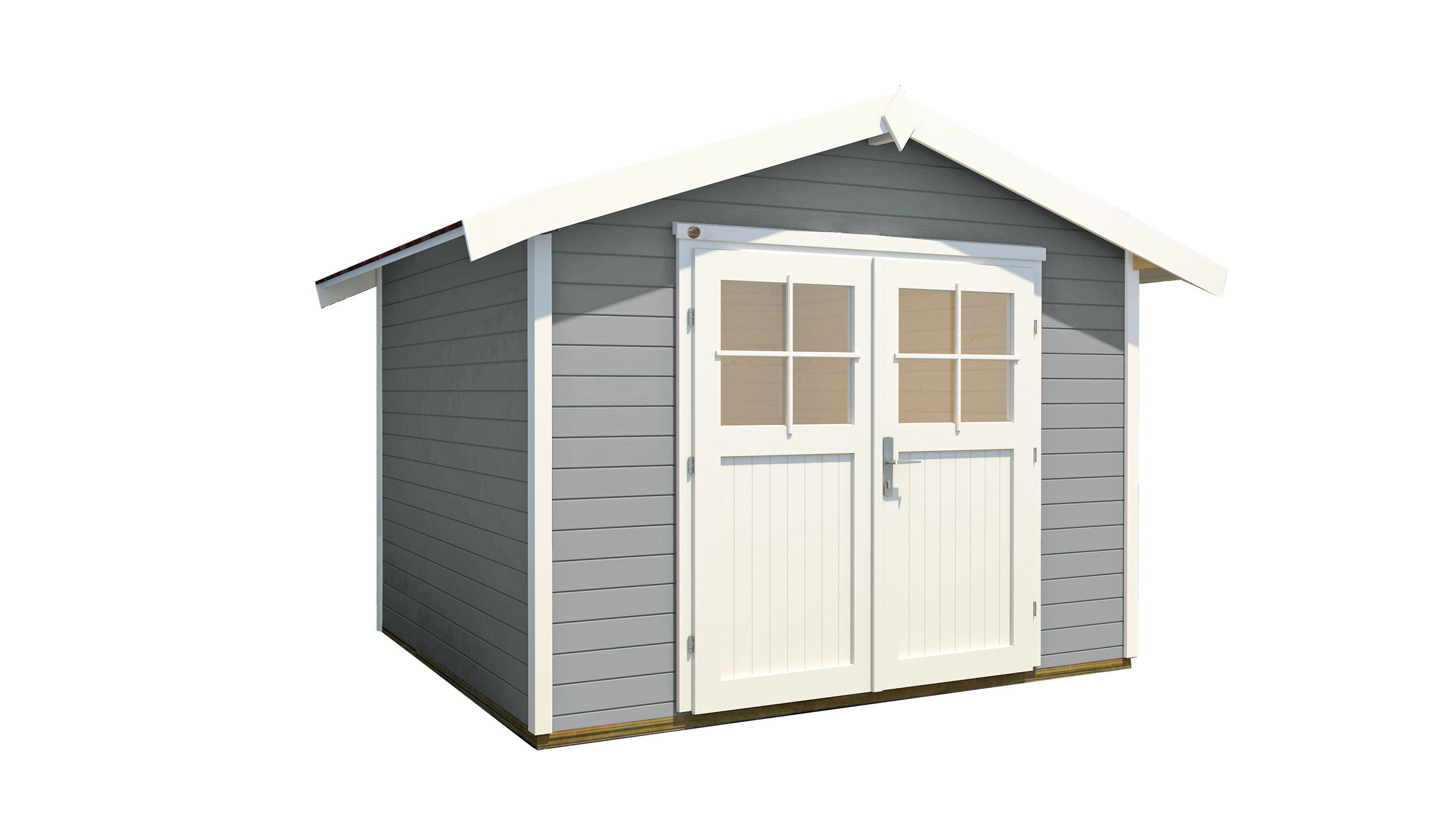 weka Gartenhaus 122 Gr.4, grau, 28 mm