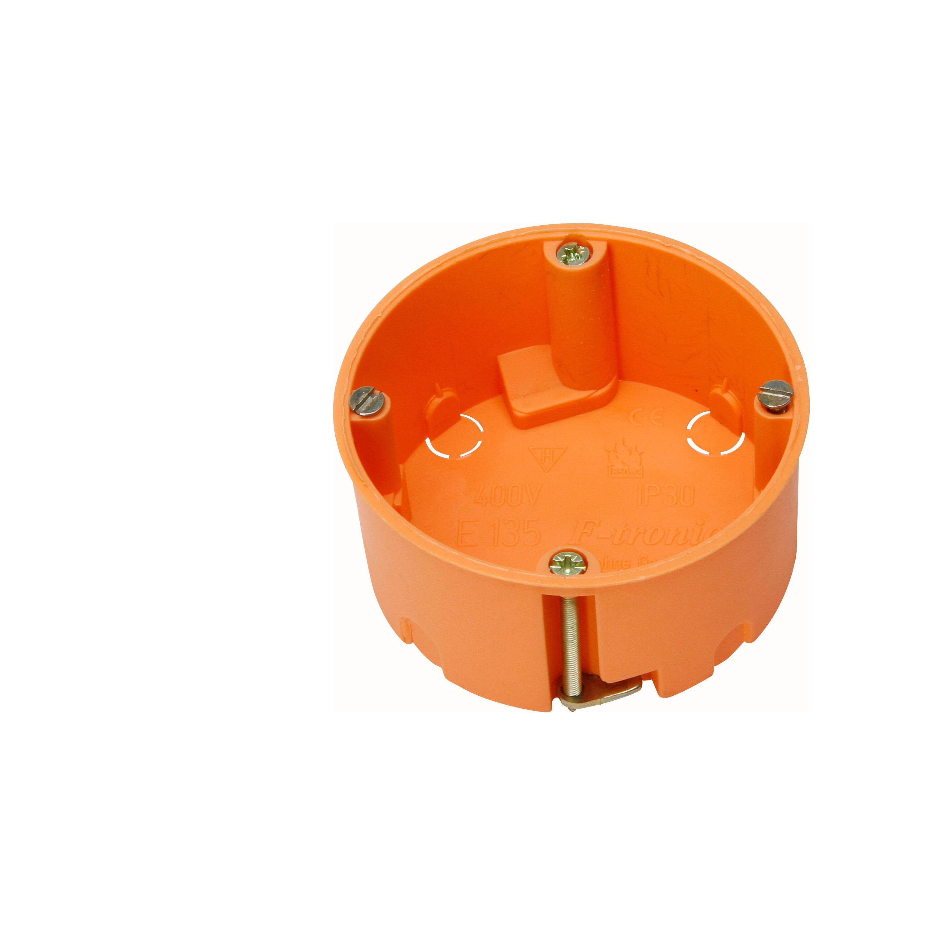 Hohlwandschalterdose Ø68mm 35mm orange IP30