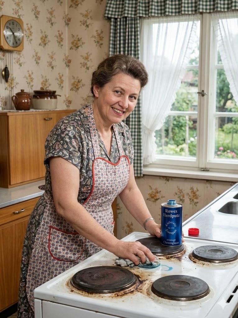 Rowex Herdputz – Der Klassiker für Chromglanz für Herdplatten aus Stah