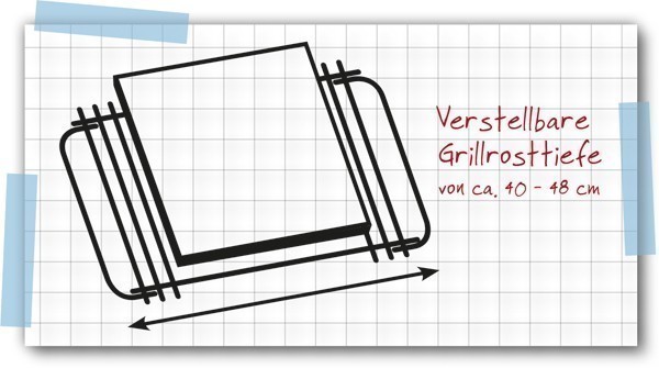 Tepro Gussrost / Gussgrillrost Einleger 28 x 23,5 cm