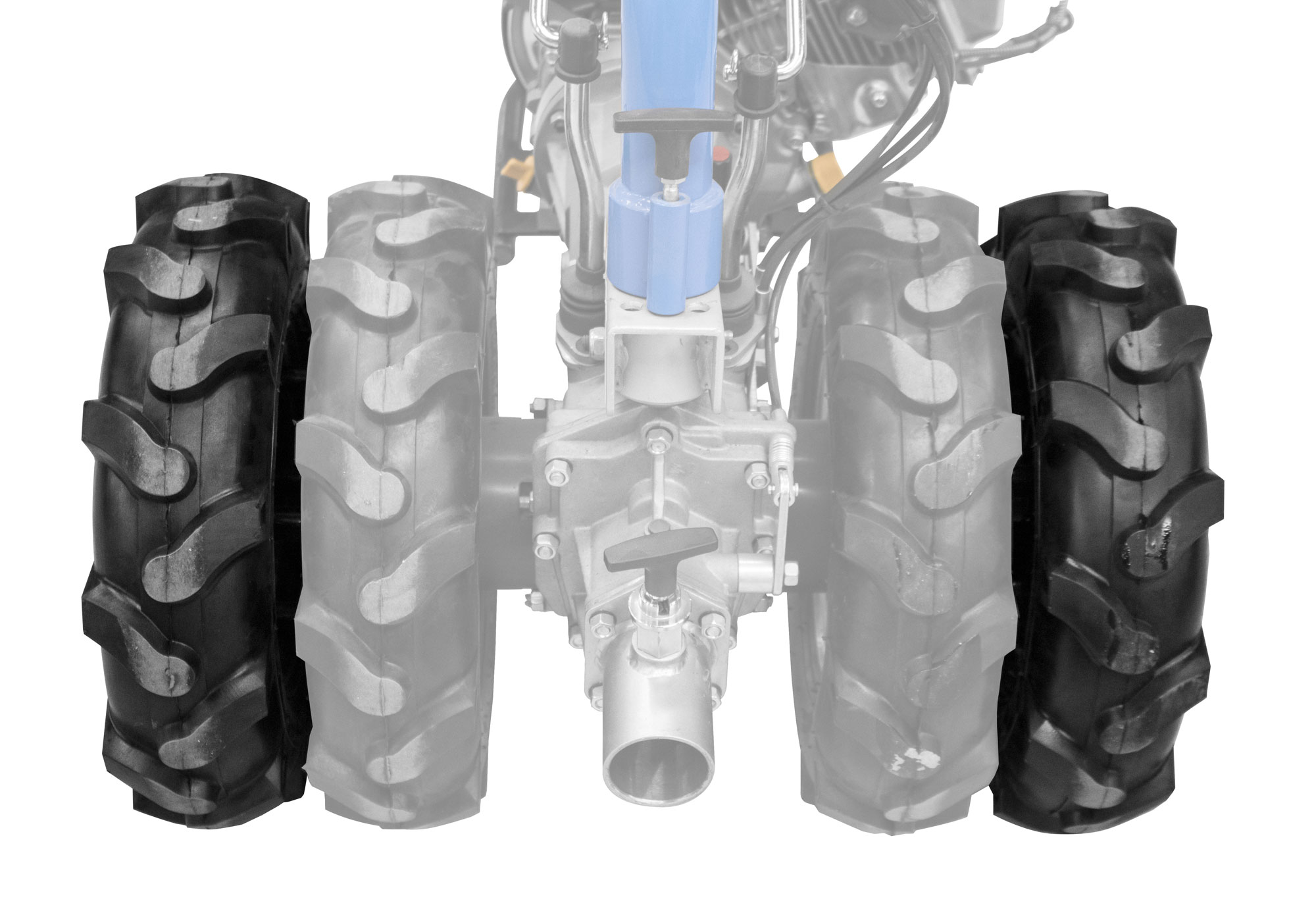 Satz Räder Doppelbereifung GDB 62 für Güde Motoreinachser GME 6,5PS