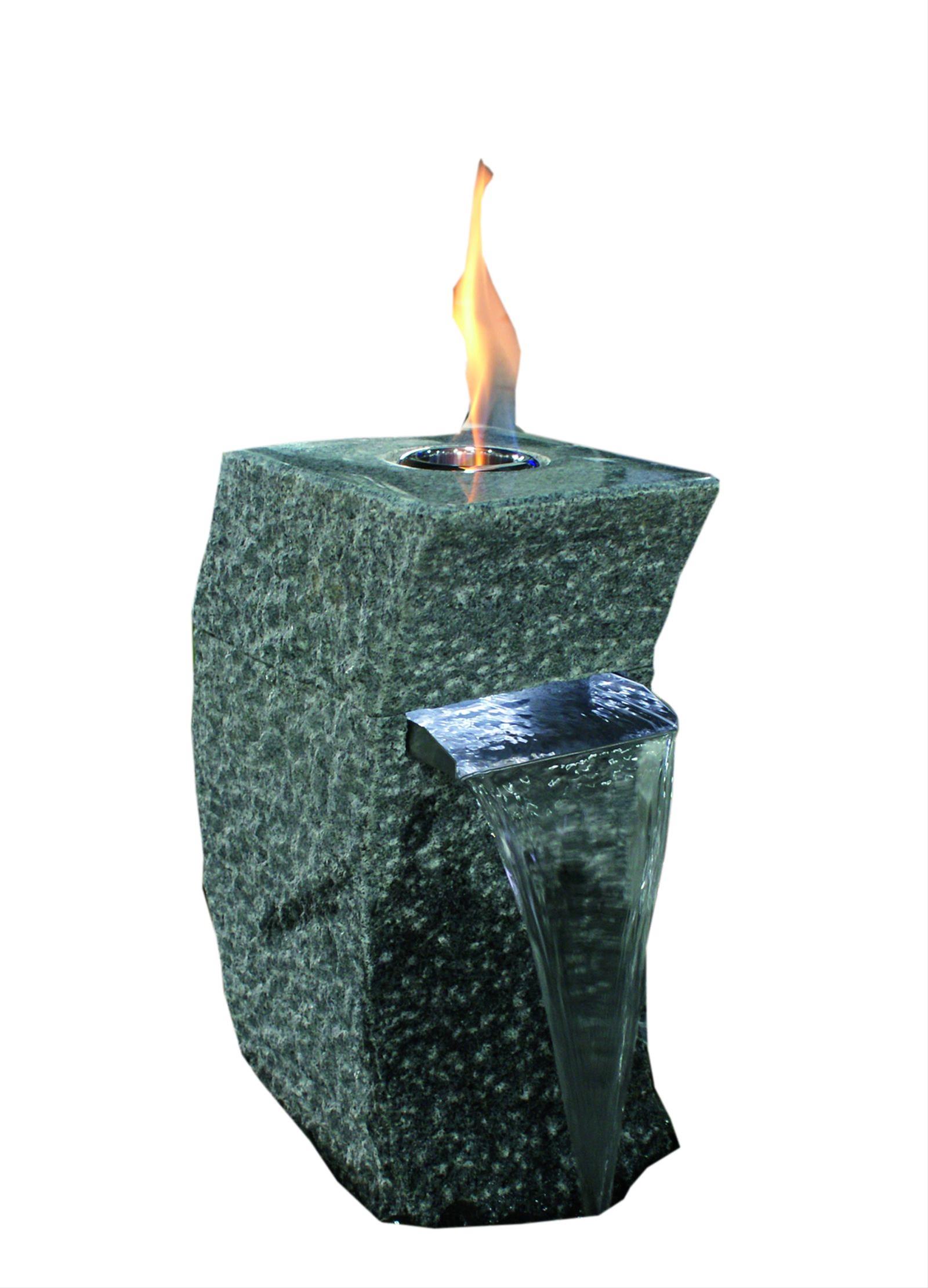 GardenForma Feuer-Wasserspielset Storm-Grey Granit grau