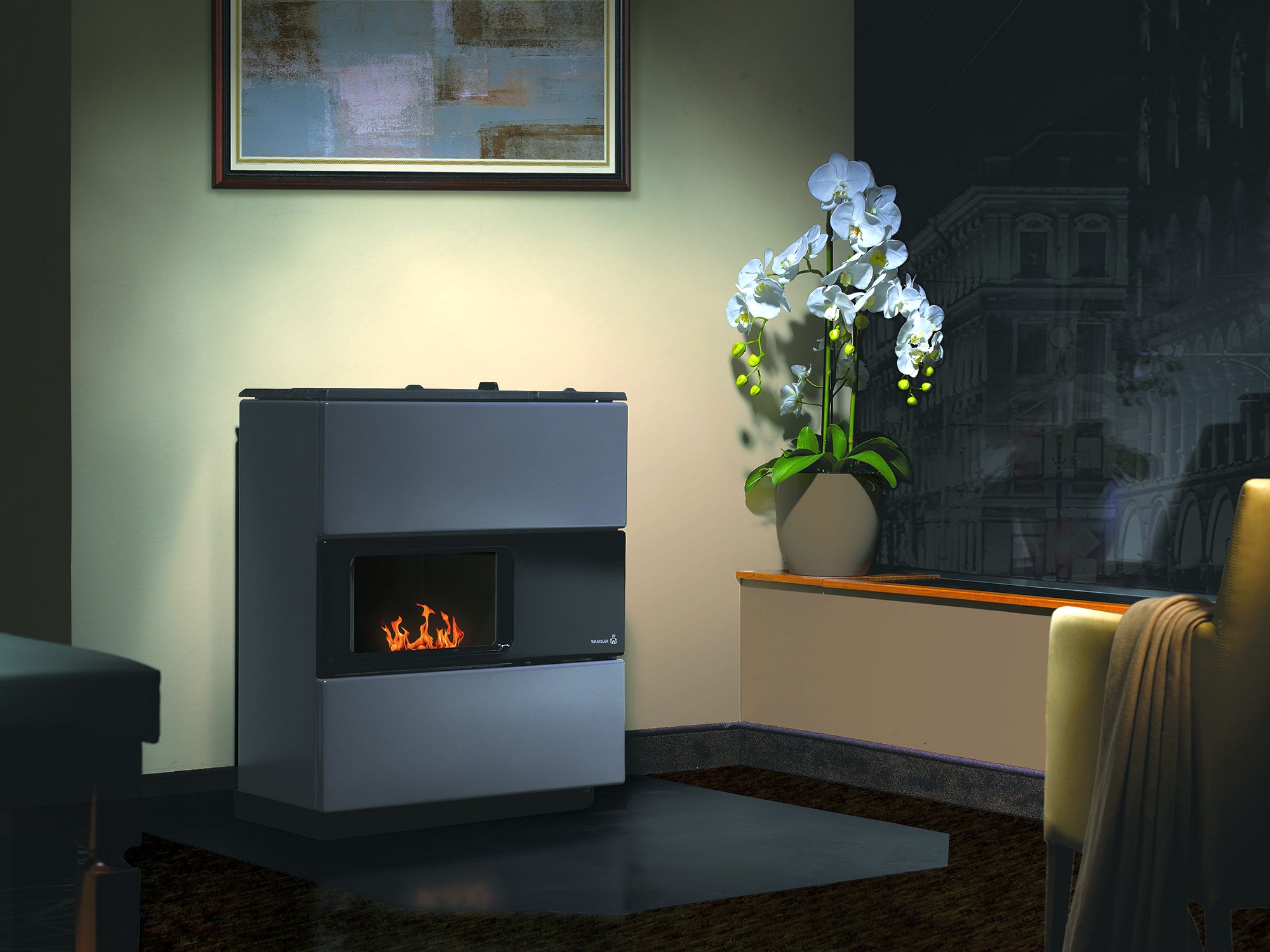 B-Ware Ölofen Wamsler OS 4/5 Vario kaschmir/schwarz