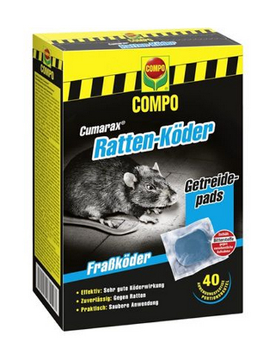 COMPO Cumarax® Ratten Köder Getreide 400g