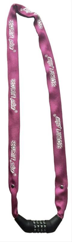 Zahlen-Kettenschloß pink security Plus