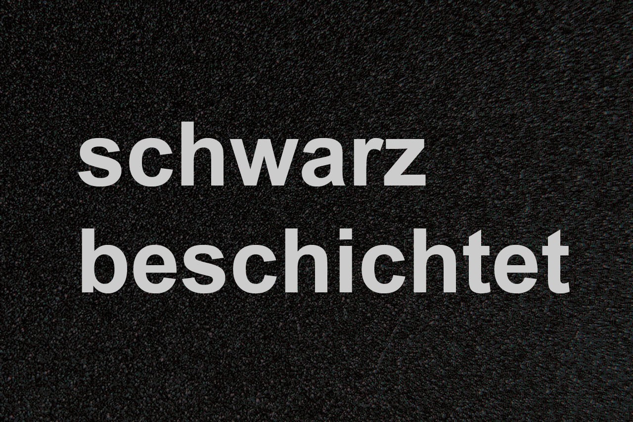Funkenschutzplatte / Bodenblech Lienbacher schwarz 4-Eck 110x110cm