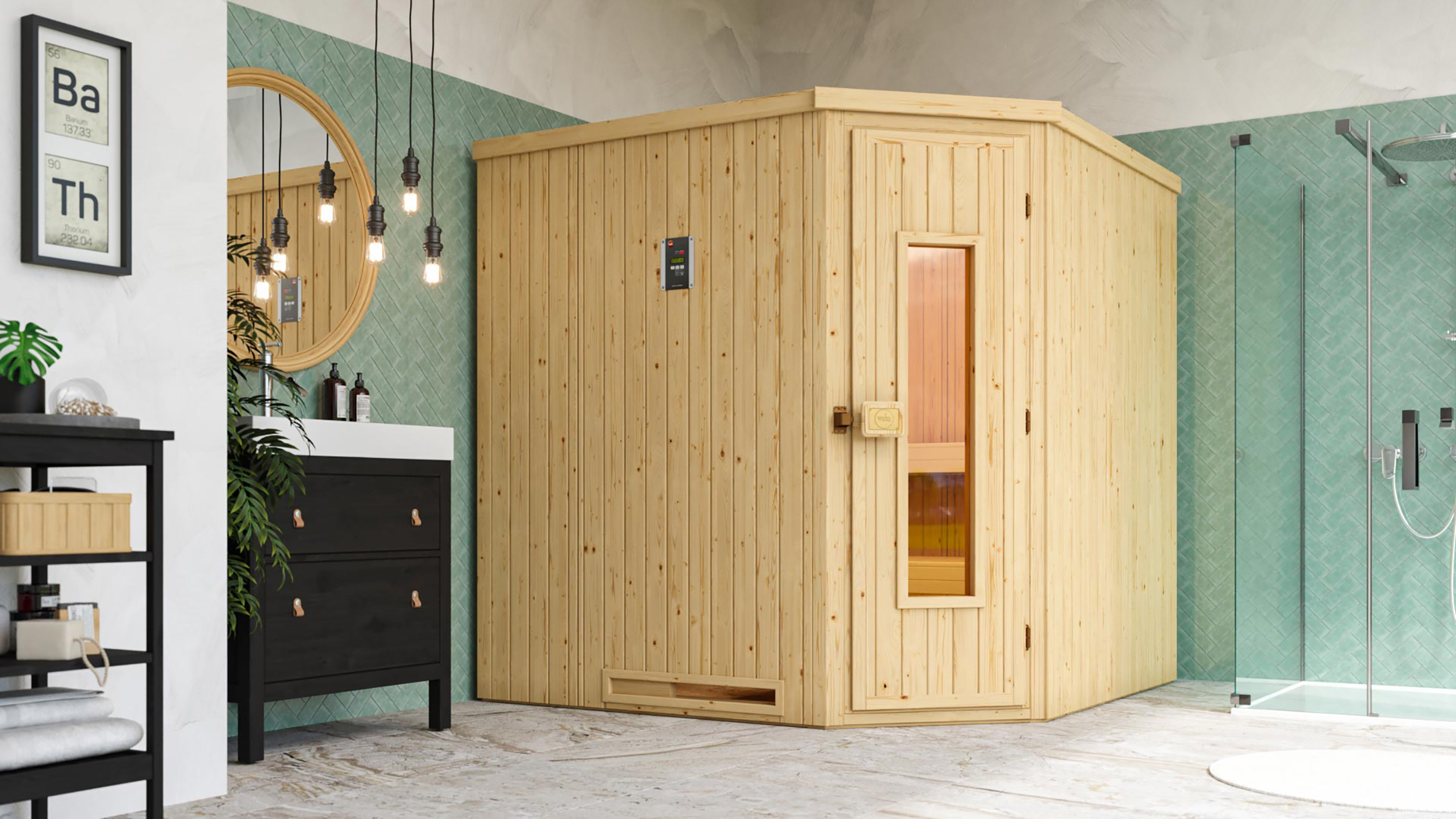 Weka Ecksauna VARBERG 3 HT OS
