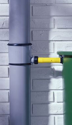 Regensammler Marley grau mit Überlaufstop DN105