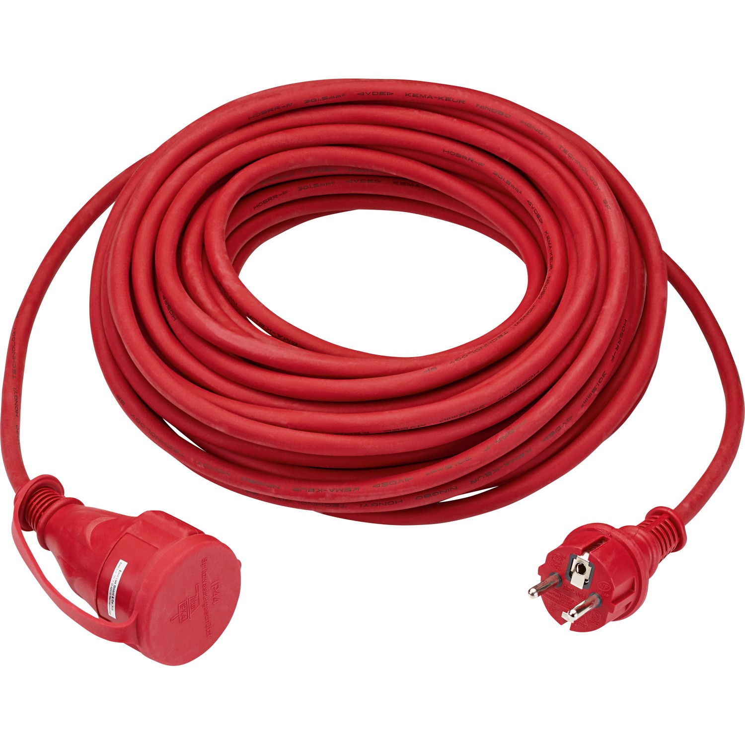 Verlängerungskabel 20 m Rot