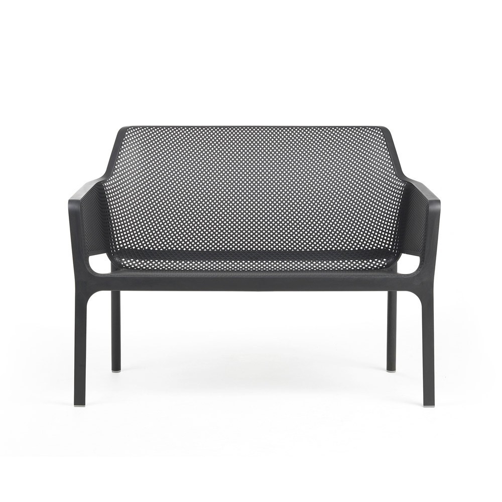 Nardi Gartenbank / 2-Sitzer Net Bench stapelbar Kunststoff antracite
