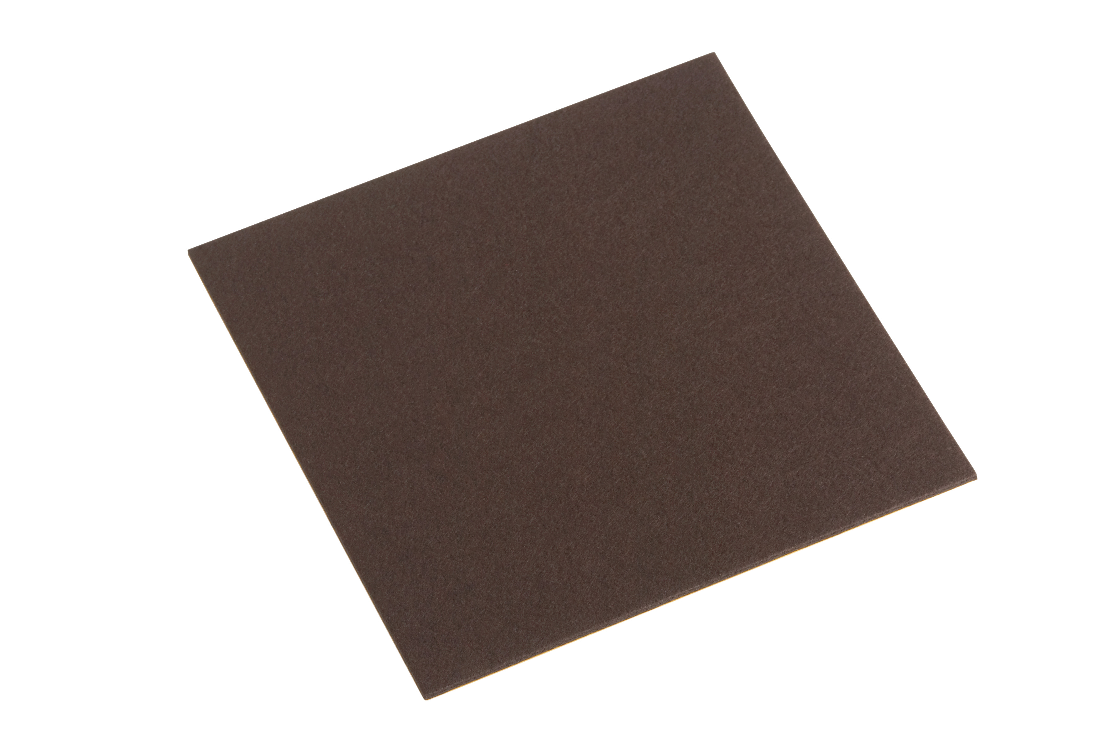 Filzzuschnitt selbstklebend 200 × 200 mm, braun, 1 Stück