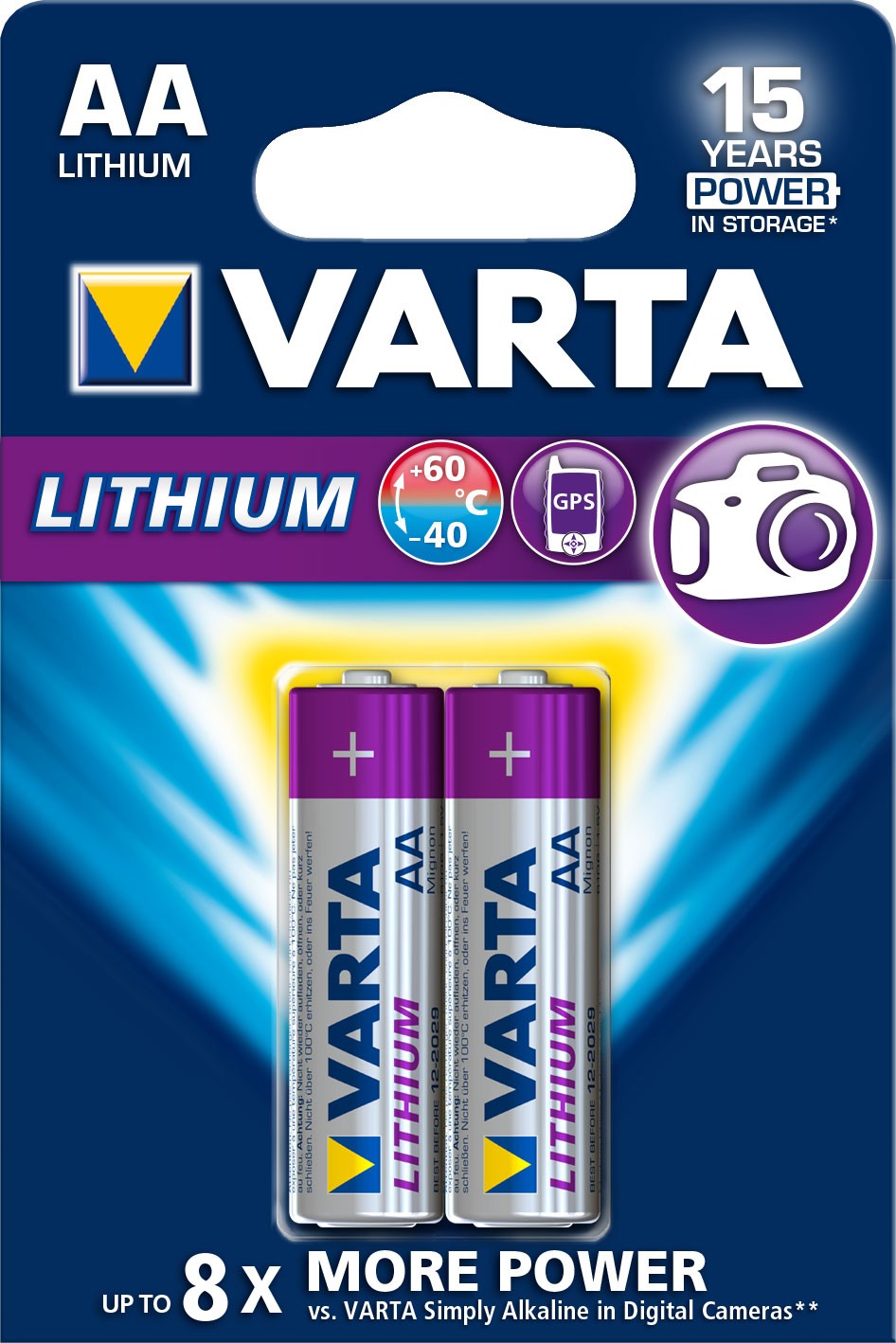 VARTA Lithium AA 1,5 V 2 Stück