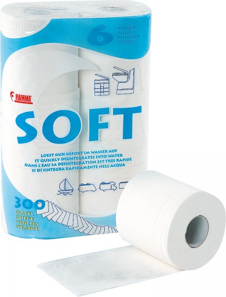 Campingtoilettenpapier 6- Rollen Flamma Soft