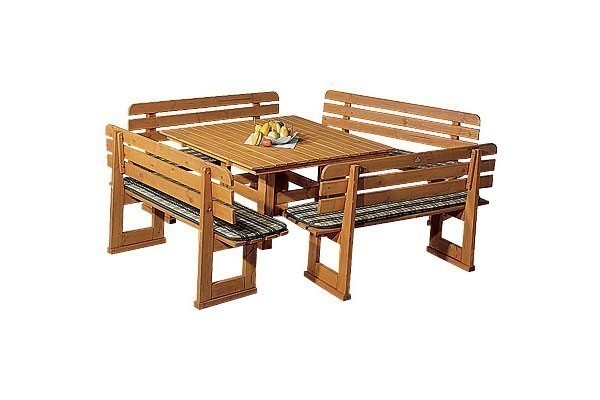 Gartenbank Bregenz Fichtenholz imprägniert 130cm
