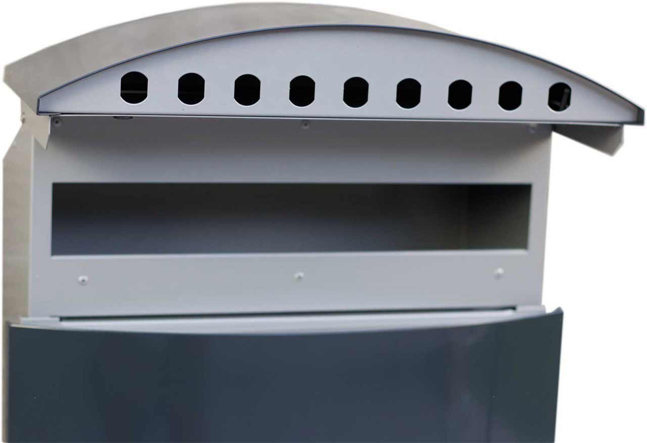 Briefkasten / Postkasten ScanPro 12-9 anthrazitgrau/silbergrau