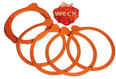 Gummiringe / Einkochringe Weck 94x108mm für Einkochgläser 10 Stück