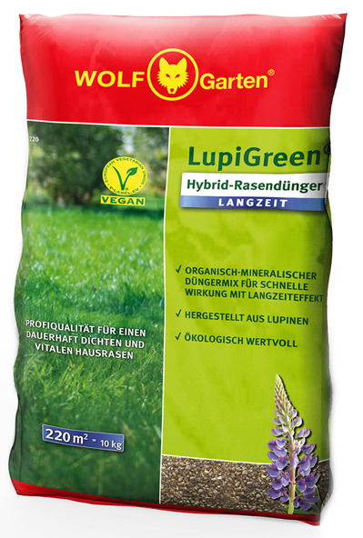 Wolf Garten LupiGreen® Hybrid Rasendünger Langzeit LU-L 220