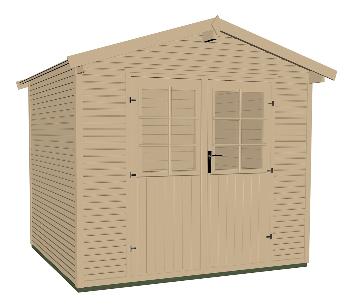 weka Gartenhaus 218 Gr.4, 28 mm, Satteldach mit we