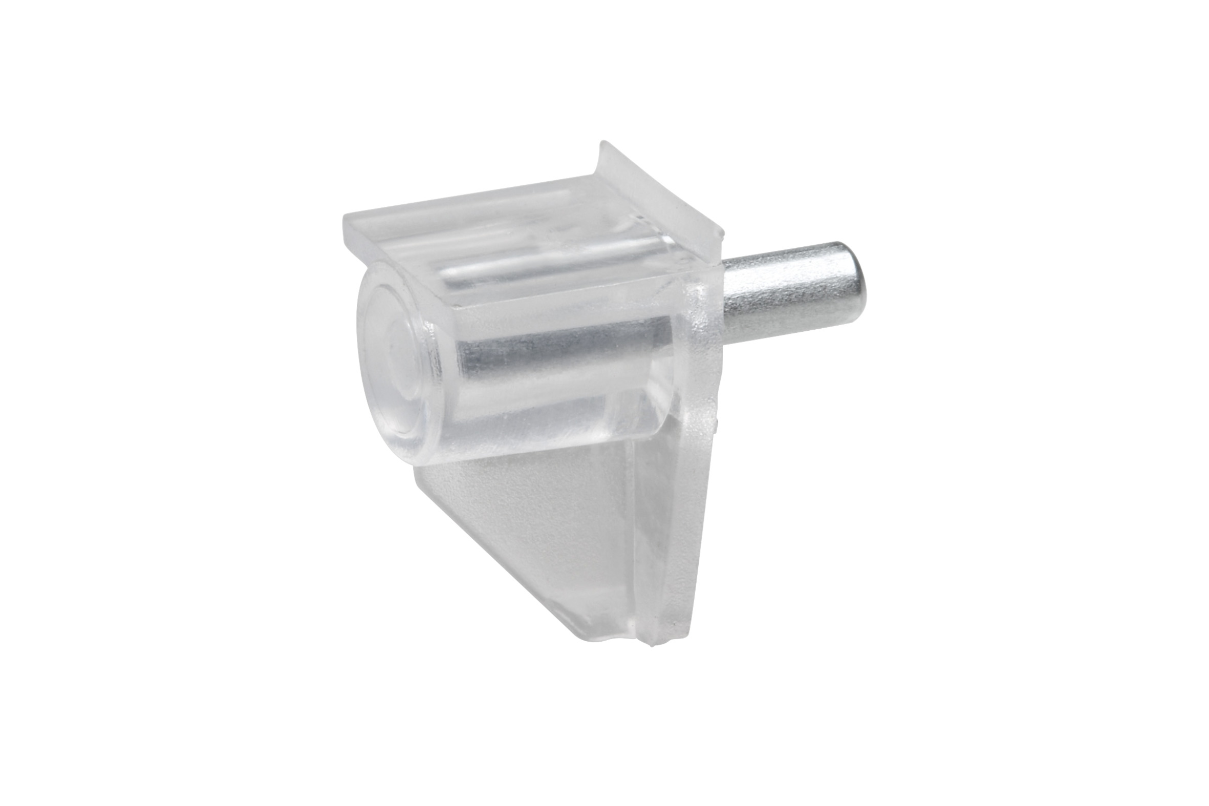 Bodenträger 6 mm, Stahl kunststoffummantelt, transparent, 40 Stück