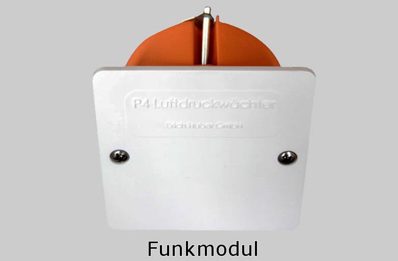Luftdruckwächter P4 Funk Set Aufputz Erich Huber mit LC Display