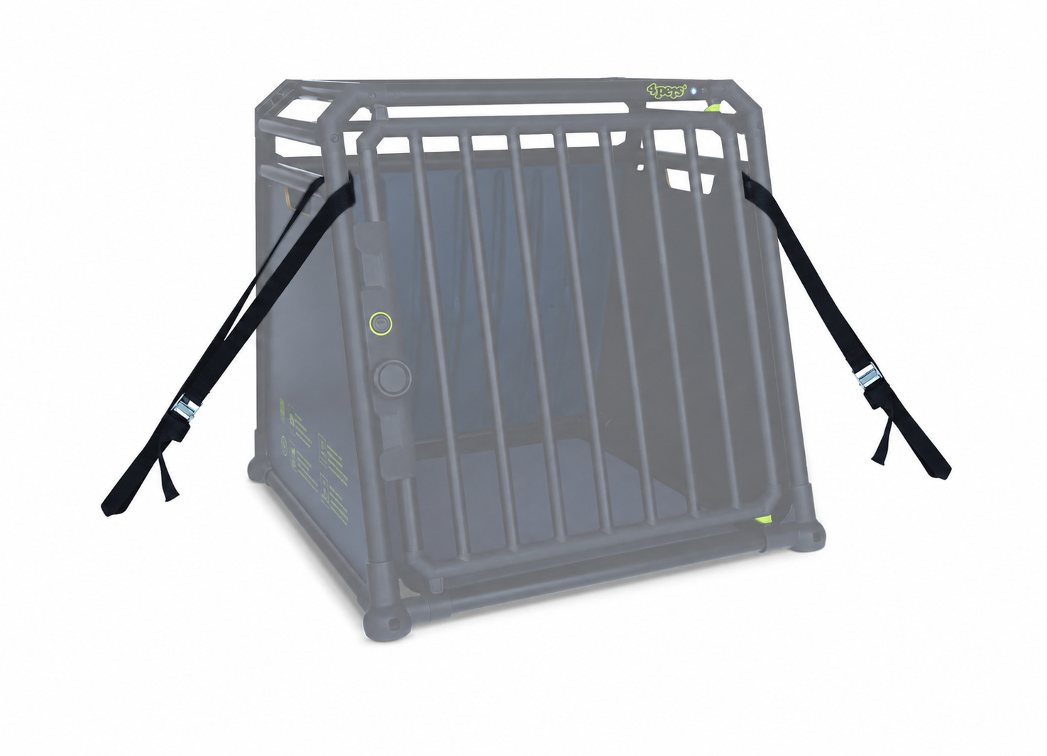 4pets StrapFix Zurrgurtset für Hundebox – 2 Stück
