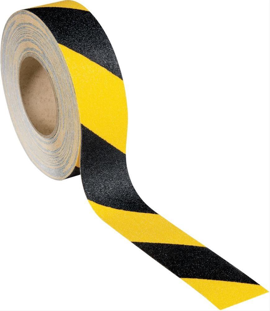 Antirutschband 50mmx18,25m schwarz/gelb